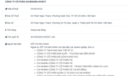 Công ty Cổ phần Schengen mua 225.680 cổ phiếu IN4 nhưng không đăng ký