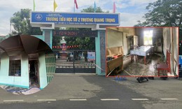 Cháy trường tiểu học ở Quảng Ngãi, một Phó Hiệu trưởng tử vong