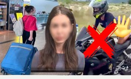 Trục xuất vĩnh viễn nữ du khách nhiều lần lái mô tô biểu diễn phản cảm