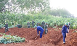Tìm kiếm tại khu vực nghi có 11 hài cốt liệt sĩ đặc công