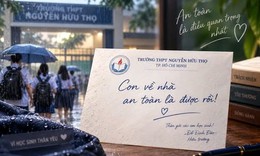 Xúc động thư của hiệu trưởng gửi học sinh trong ngày mưa bão