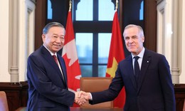 Thủ tướng Canada Mark Carney đón, hội đàm với Tổng Bí thư, Chủ tịch nước Tô Lâm