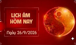 Âm lịch hôm nay 26/9 - Lịch âm 26/9 - Lịch vạn niên ngày 26/9/2026