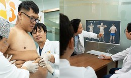 Trọng Nhân trải qua ca phẫu thuật cắt da lần thứ 3 với miếng da nặng 8.1kg
