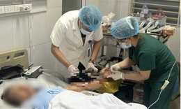 Nằm liệt giường, lóc da, gãy hở xương sau cú tấn công của chó nhà nuôi