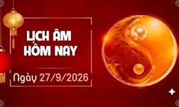 Âm lịch hôm nay 27/9 - Lịch âm 27/9 - Lịch vạn niên ngày 27/9/2026