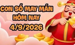 Con số may mắn hôm nay 4/9 - số cát lành - số tài lộc 12 con giáp