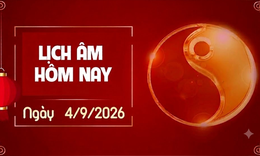 Âm lịch hôm nay 4/9 - Lịch âm 4/9 - Lịch vạn niên ngày 4/9/2026