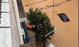 Bão Saudel 'hồi sinh' gây mưa lũ cuồn cuộn tại Trung Quốc