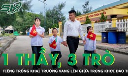1 thầy, 3 trò và tiếng trống khai trường giữa trùng khơi đảo Trần