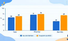 Gần 60% học sinh Việt Nam chưa đạt chuẩn đọc hiểu cơ bản