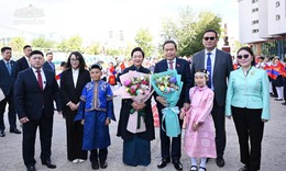 Chủ tịch Quốc hội thăm trường mang tên Chủ tịch Hồ Chí Minh tại Mông Cổ