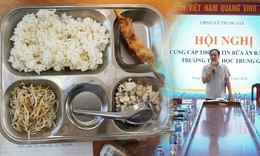 Suất ăn 40.000 đồng 'lèo tèo' ở Hà Nội, lãnh đạo xã nói gì?