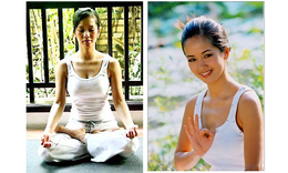 Hồng Nhung tươi trẻ nhờ yoga