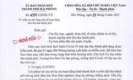 Hải Ph&#242;ng cho ph&#233;p mở cửa lại c&#225;c hoạt động kinh doanh dịch vụ