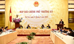 Họp b&#225;o Ch&#237;nh phủ thường kỳ th&#225;ng 2/2018: C&#225;c cấp, ng&#224;nh bắt tay ngay v&#224;o sản xuất kinh doanh