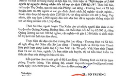 Y&#234;u cầu kiểm tra việc &quot;2.400 người kh&#244;ng nhận tiền hỗ trợ do dịch COVID-19&quot;