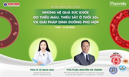 Truyền h&#236;nh trực tuyến: Những hệ quả sức khoẻ do thiếu m&#225;u, thiếu sắt ở tuổi 50+ v&#224; giải ph&#225;p dinh dưỡng ph&#249; hợp