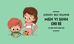 C&#225;ch sử dụng men vi sinh cho b&#233; khi đang uống thuốc kh&#225;ng sinh