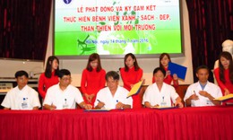 Bệnh viện đầu ti&#234;n ở H&#224; Nội hưởng ứng x&#226;y dựng m&#244;i trường xanh sạch đẹp