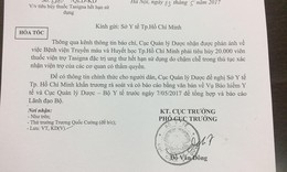 Bộ Y tế đề nghị l&#224;m r&#245; th&#244;ng tin 20.000 vi&#234;n thuốc t&#224;i trợ đặc trị bệnh ung thư hết hạn sử dụng