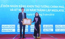 Bệnh viện Đa khoa MEDLATEC đ&#243;n nhận bằng khen của Thủ tướng Ch&#237;nh phủ