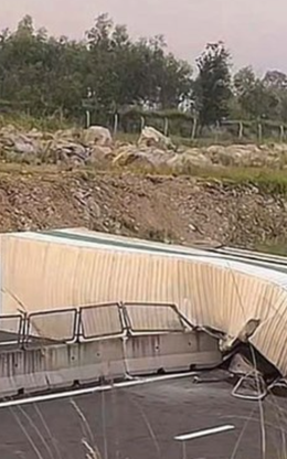 Buồn ngủ khi lái xe, tài xế gây tai nạn trên cao tốc 