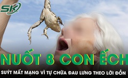 Nuốt 8 con ếch chữa đau lưng, cụ b&#224; su&#253;t mất mạng do nhiễm k&#253; sinh tr&#249;ng nguy hiểm