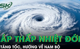 Áp thấp nhiệt đới gần biển Đông tăng tốc chóng mặt, hướng thẳng về phía Nam Bộ