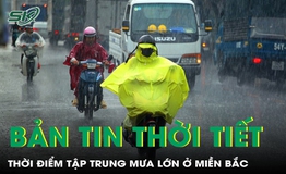 Bản tin thời tiết: Thời điểm tập trung mưa lớn ở miền Bắc