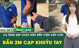 Bản Tin Y Tế 16/3: Cụ ông 79 tuổi đi cấp cứu với con rắn 2m cắn chặt vào khuỷu tay