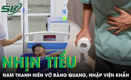 Nam thanh niên vỡ bàng quang do nhịn tiểu sau cuộc nhậu