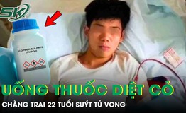 Chàng trai 22 tuổi suýt tử vong vì uống nhầm thuốc diệt cỏ
