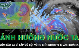 Bão Ba Vì tăng tốc áp sát đất liền, gây mưa lớn tới 1.000 mm, vùng biển nước ta bị ảnh hưởng