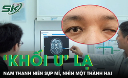Nam thanh niên sụp mí, nhìn một thành hai vì 'khối u' lạ
