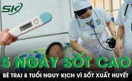 Bé trai 8 tuổi nguy kịch vì sốt xuất huyết sau 5 ngày sốt cao
