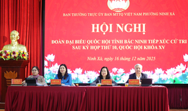 Bộ trưởng Bộ Y tế Đào Hồng Lan cùng đoàn ĐBQH Bắc Ninh tiếp xúc cử tri phường Ninh Xá
