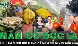 4 chị em ở Ph&#250; Thọ đi từ 3h30 s&#225;ng xem diễu binh, mang cả m&#226;m cỗ to&#224;n đặc sản qu&#234; nh&#224;