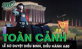 To&#224;n cảnh lễ sơ duyệt diễu binh, diễu h&#224;nh A80: Chiến sĩ ‘bắn tim’, người d&#226;n h&#225;t vang ‘Như c&#243; B&#225;c trong ng&#224;y đại thắng&quot;