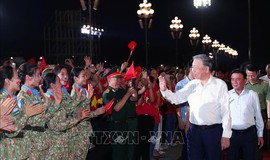 Tổng B&#237; thư dự Chương tr&#236;nh ch&#237;nh luận nghệ thuật &#39;Dưới cờ vinh quang&#39;