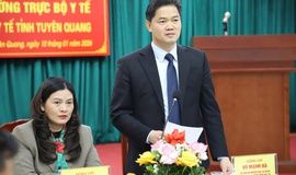 Thứ trưởng Thường trực Bộ Y tế Vũ Mạnh Hà làm việc với ngành Y tế tỉnh Tuyên Quang