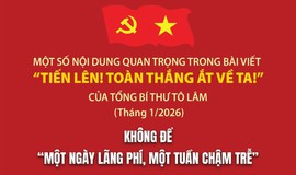 Không để 'một ngày lãng phí, một tuần chậm trễ'