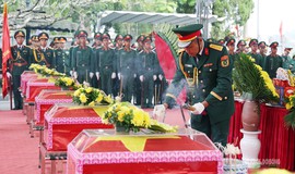 Trang nghiêm lễ truy điệu, an táng 93 hài cốt liệt sĩ tại Vị Xuyên
