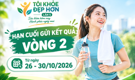 Tôi khỏe đẹp hơn lần 5: Ứng viên khẩn trương gửi kết quả Vòng 2 từ ngày 26-30/10