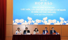 Bộ Y tế họp báo cung cấp thông tin về dự thảo Luật Hiến, lấy, ghép mô bộ phận cơ thể người và hiến, lấy xác (sửa đổi)