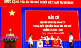 Đông đảo cán bộ, chiến sĩ hải quân hào hứng đi bầu cử sớm