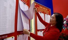 Các điểm bỏ phiếu tại phường Ba Đình được chuẩn bị ra sao trước ngày bầu cử?