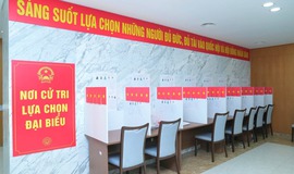 ẢNH: Công tác chuẩn bị bầu cử tại bệnh viện dự kiến có khoảng 3.400 cử tri