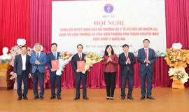 Bộ trưởng Đào Hồng Lan trao quyết định bổ nhiệm lại Viện trưởng, Phó Viện trưởng Viện Pháp y Quốc gia