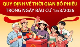 Quy định về thời gian bỏ phiếu trong ngày bầu cử 15/3/2026